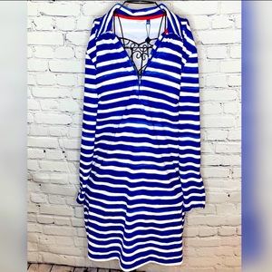 Cabana Life Navy Blue Stripped Dress